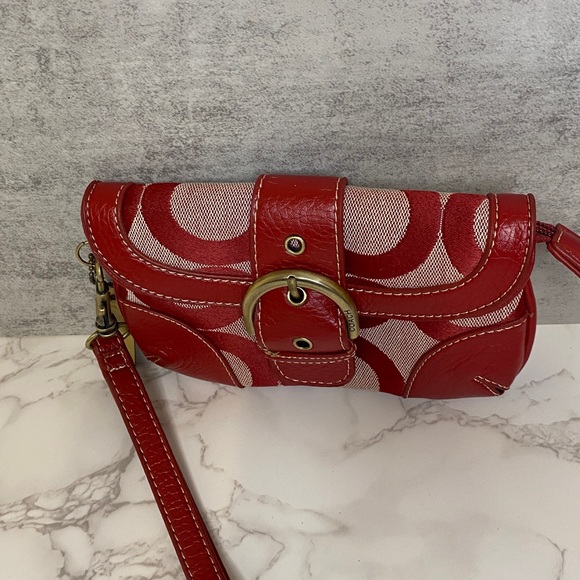 Coach (Small Red Clutch) - Picture 1 of 16